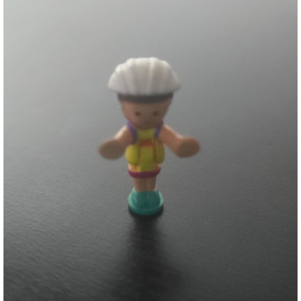 Vintage Polly Pocket Bluebird 1994 Polly On The Go Bicycle Friends Michelle Doll